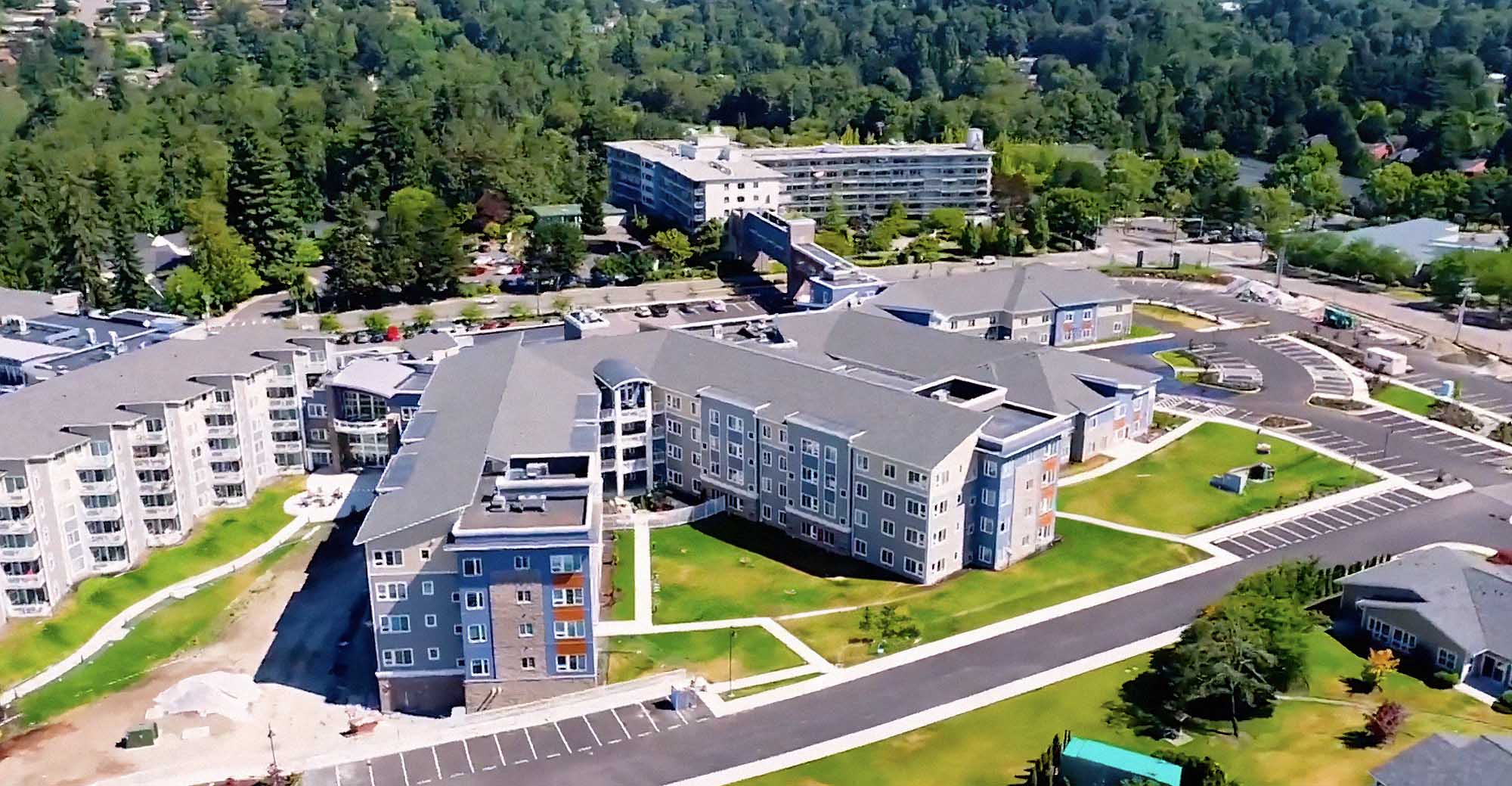 Wesley Des Moines community campus aerial photo