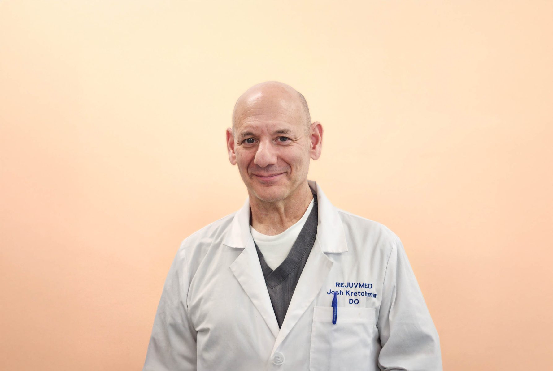 Kind Doctor in lab coat