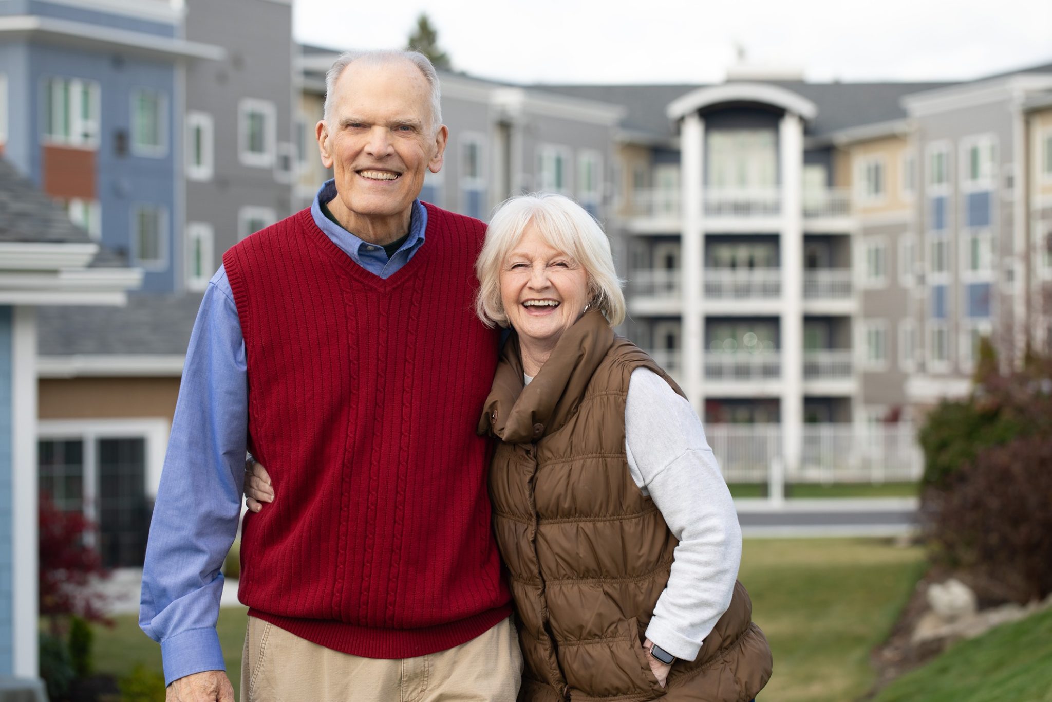 Couple posing for image